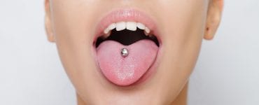 piercing na língua